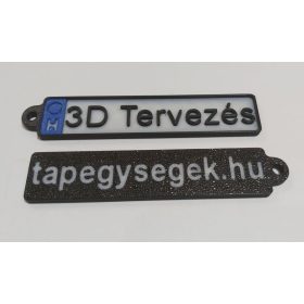   85x17mm rendszámtábla kulcstartó, megadható reklám felirattal. KAPHATÓ !!!!!!!