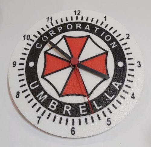 Egyedi falióra Umbrella corporation 175mm, óraszerkezettel. KAPHATÓ !!!