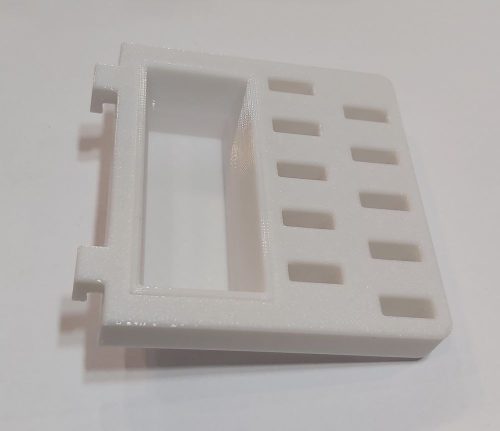 Fali tároló, modulosan építhető, fali panelhez USB tároló 10 eszközhöz, plusz szögletes tálka 79x75x14mm (Fanni fal 052) KAPHATÓ !!!!!!