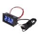 Hőmérő panel -50 - +110 fok LED kék RENDELÉSRE !!!!!!!