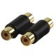 2RCA aljzat - 2RCA aljzat adapter aranyozott (AC-027GOLD) KAPHATÓ !!!!!!!