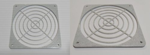 Ventillátor rács műanyag 120x120x4mm KAPHATÓ !!!!!