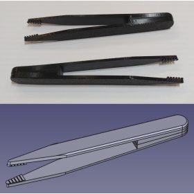   Műanyag szigetelt csipeszt, egyenes, hegyes, UV álló, 100mm KAPHATÓ !!!!