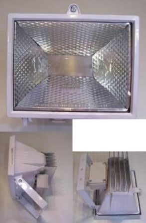 FEHÉR REFLEKTOR HÁZ 1 - 30W POWER LED-hez ALUMÍNIUM hűtőbordával !!!! AKCIÓS !!!!!!!! KAPHATÓ !!!!!!