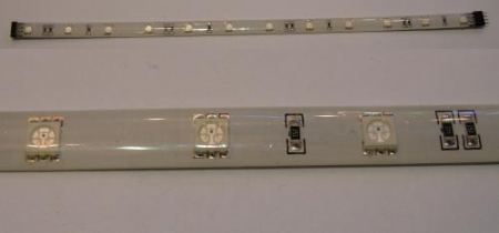 Ledszalag 3 chipes SMD 5050 RGB LED-ek száma 12db, hossza 30cm-es cseppálló !!!! AKCIÓS !!! KAPHATÓ !!!!!!