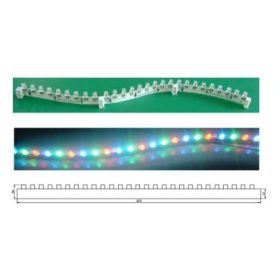   Félmerev 27 db RGB LED-es élvilágító szalag, 9 LED-enként darabolható AKCIÓS !!!! KAPHATÓ !!!!!